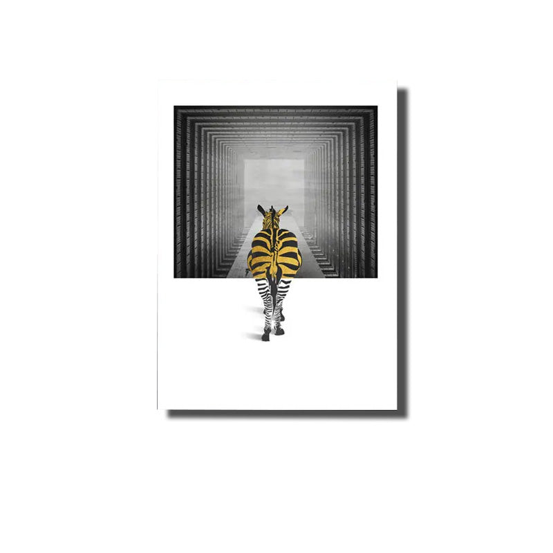 tableau zebres de dos