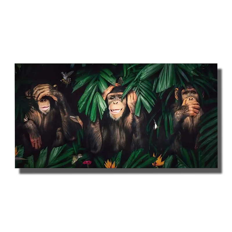 les trois singes tableau