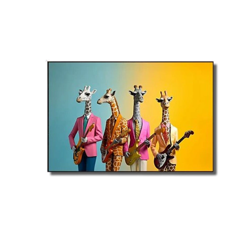 tableau girafe rigolote