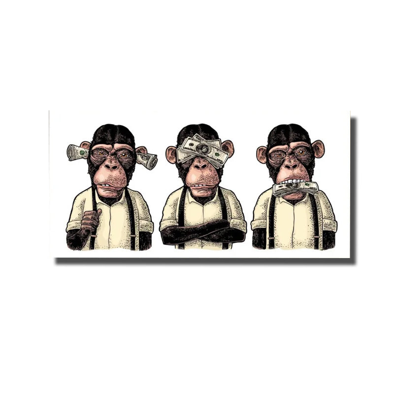 cadre des 3 singes