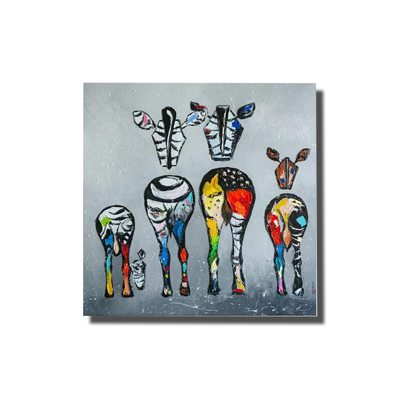 tableau peinture zebre