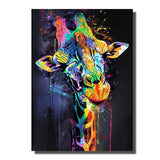 tableau pop art girafe