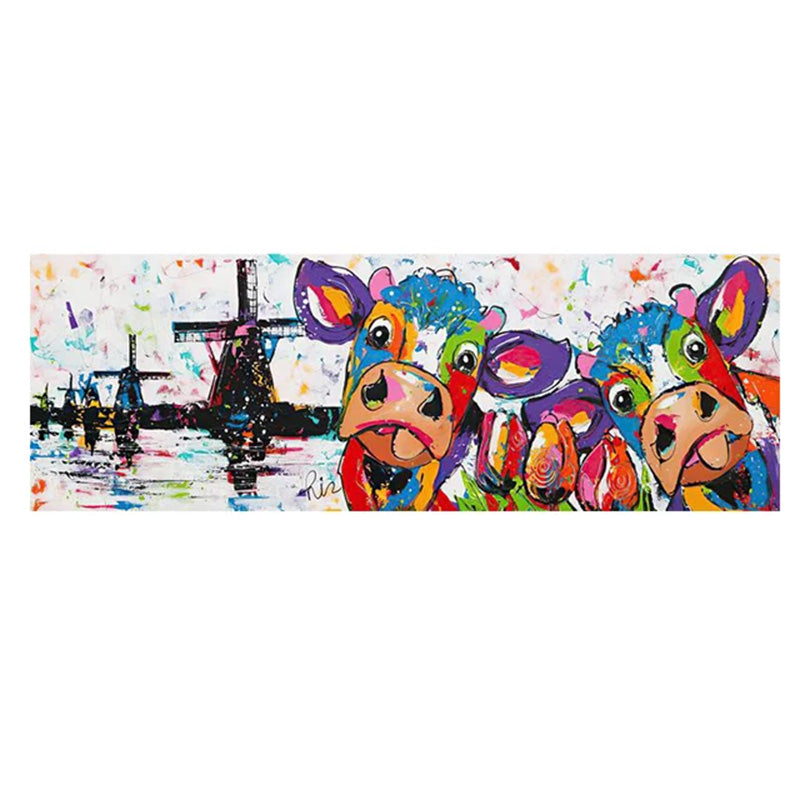 tableau vache coloré