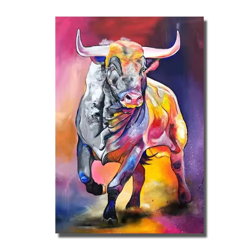tableau pop art taureau