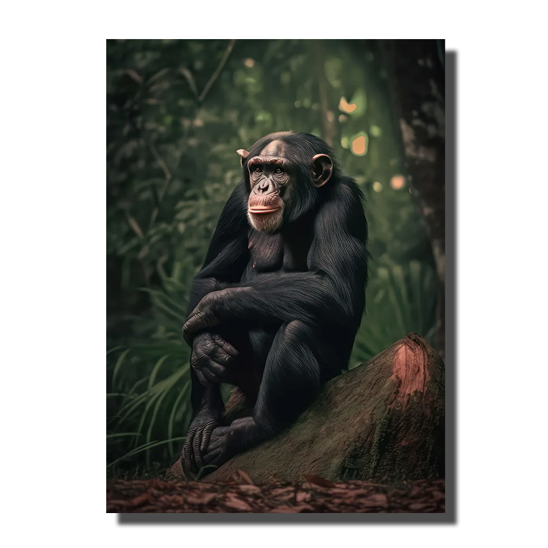 cadre photo singe