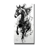 tableau cheval abstrait