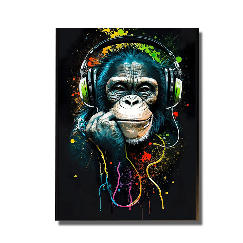 cadre singe pop art