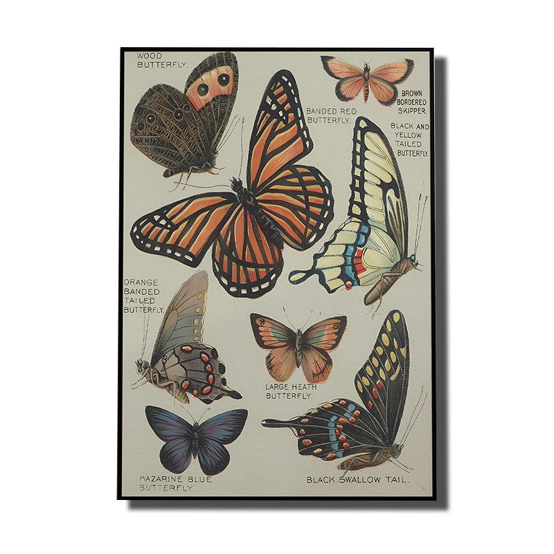 tableau avec des papillons