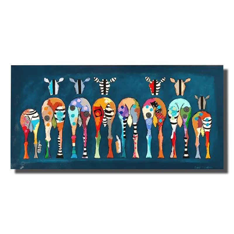 tableau zebre de dos