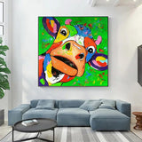 tableau pop art vache