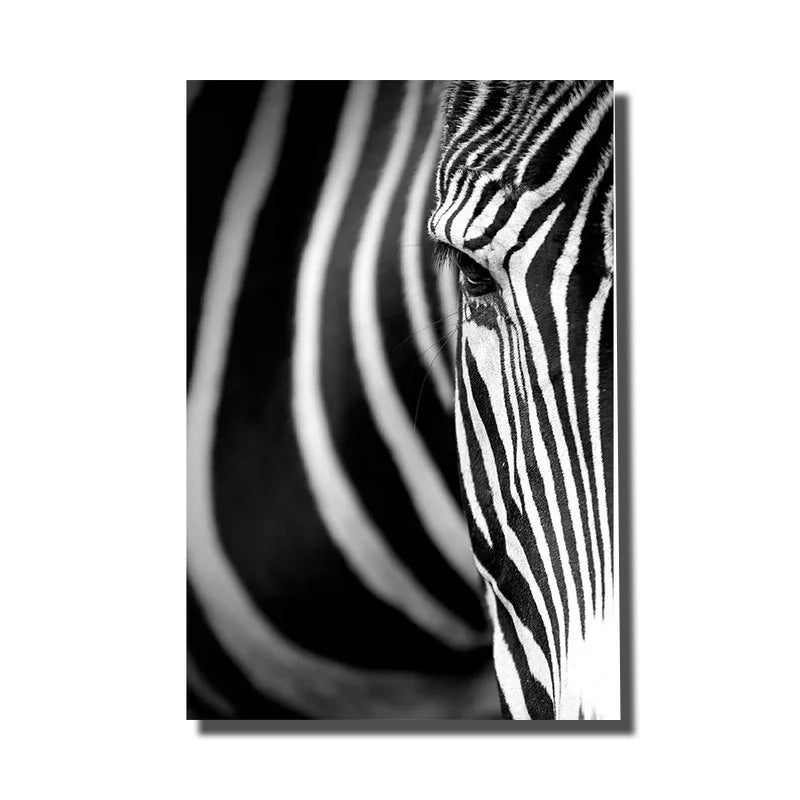 toile zebre noir et blanc