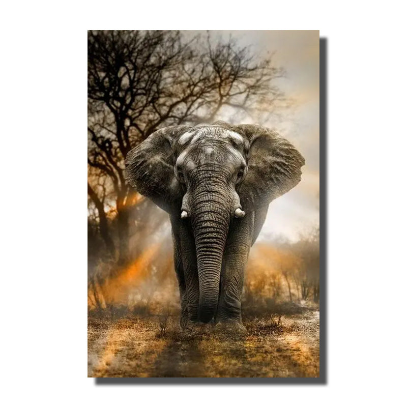 tableau éléphant couleur