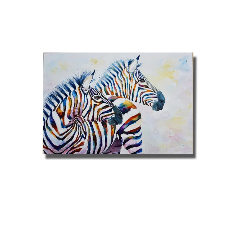 tableau zebres colores
