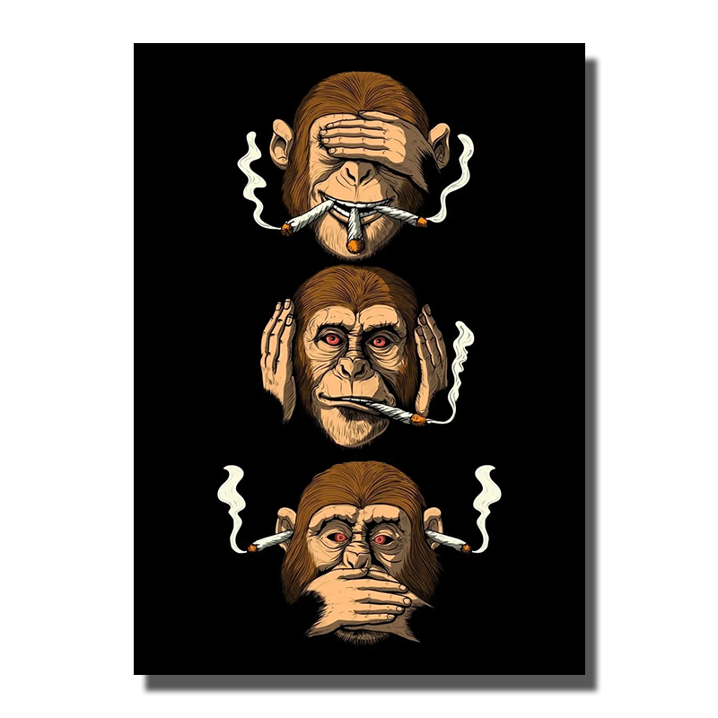 tableau des 3 singes