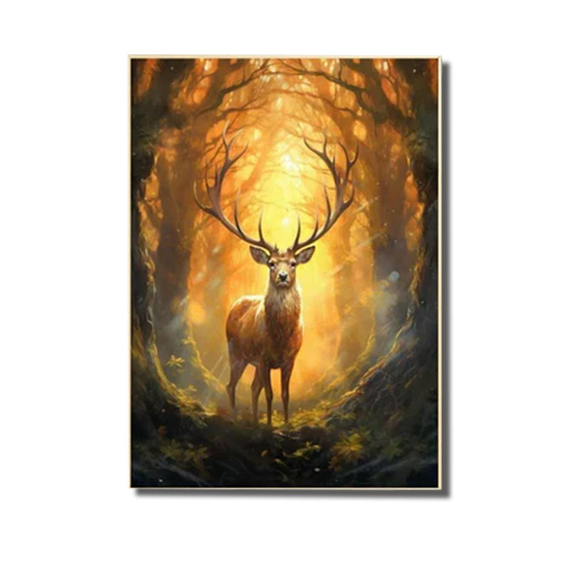 tableau animaux cerf