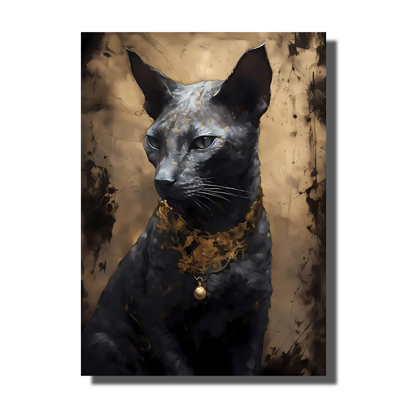 tableau chat ancien