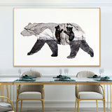 tableau montagne ours