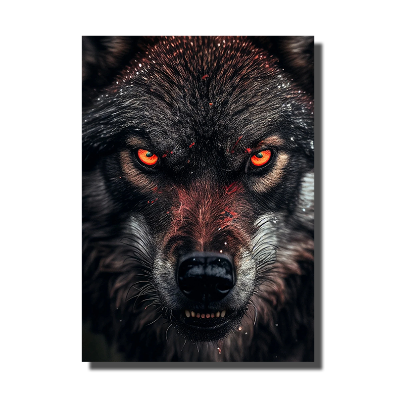 tableau loup botanic