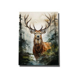 tableau bois cerf