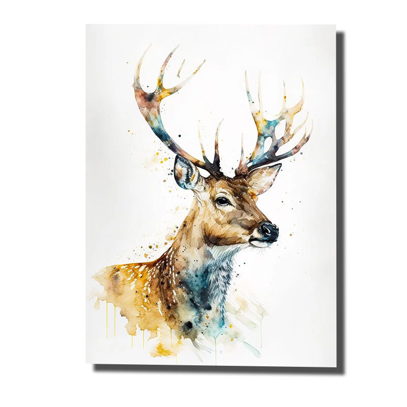 cadre avec tete de cerf