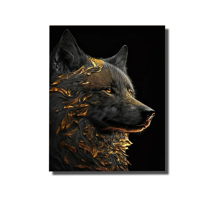 cadre avec tete de chien