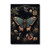 papillon sur toile