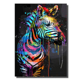 tableau zebre pop art