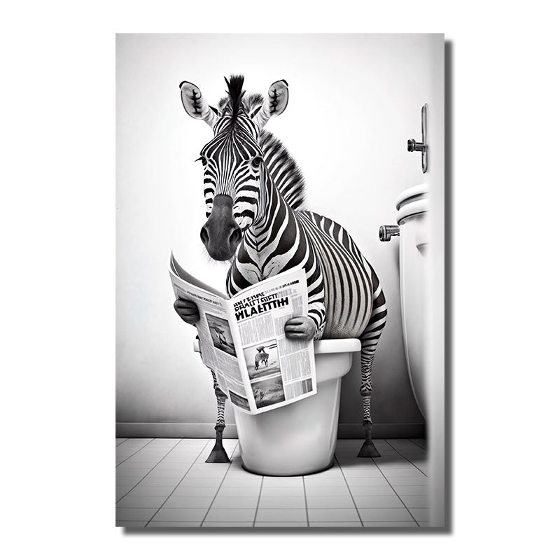 tableau zebre noir et blanc