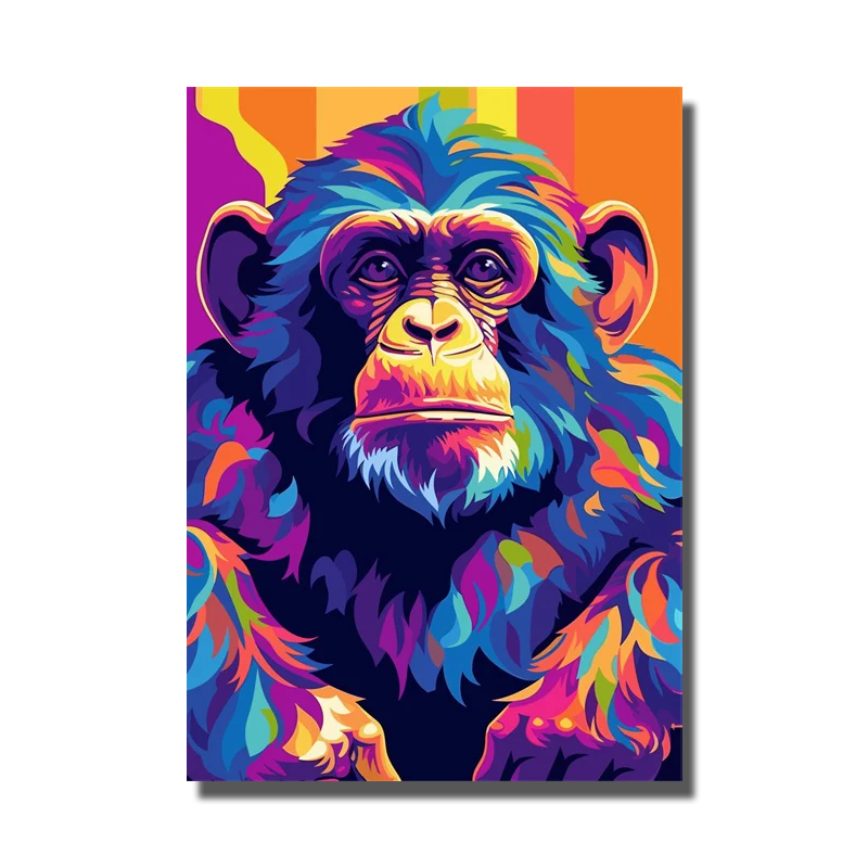 tableau pop art singe