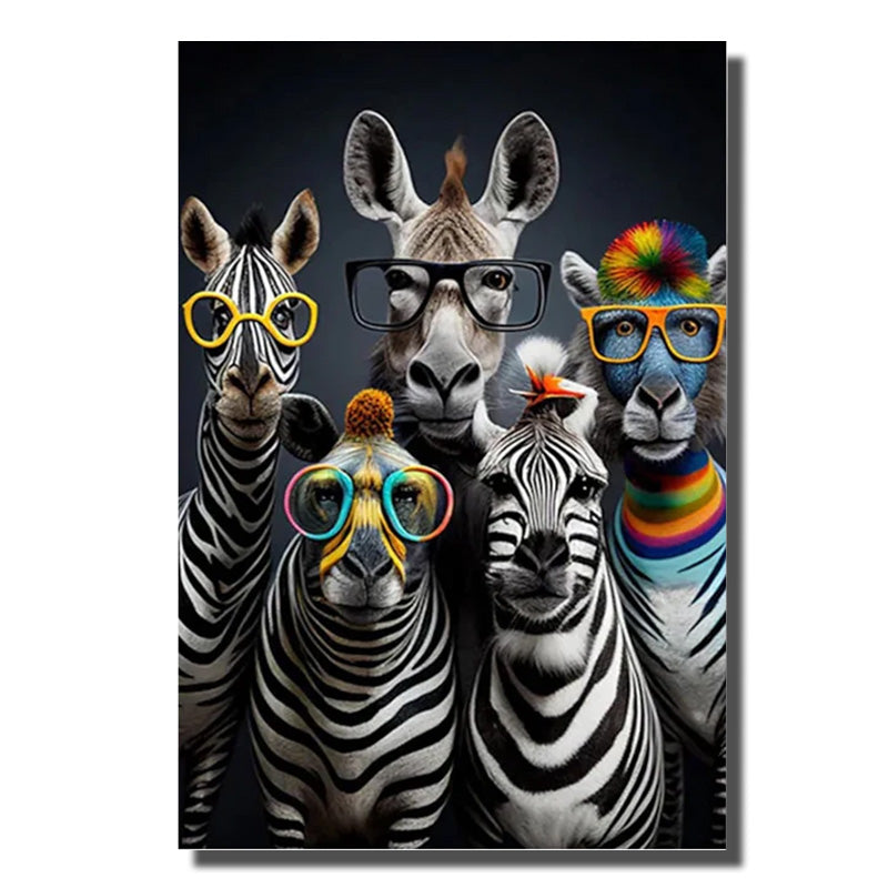 cadre zebre coloré