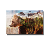 tableau ours montagne