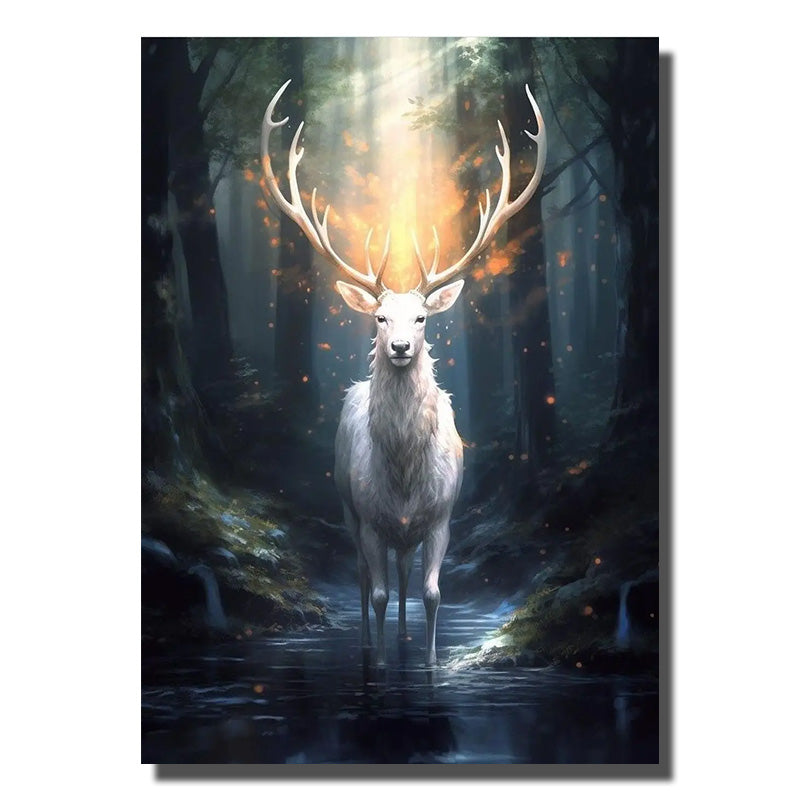 cadre avec cerf