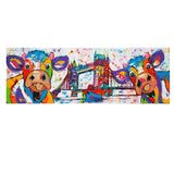 tableau vaches colorées