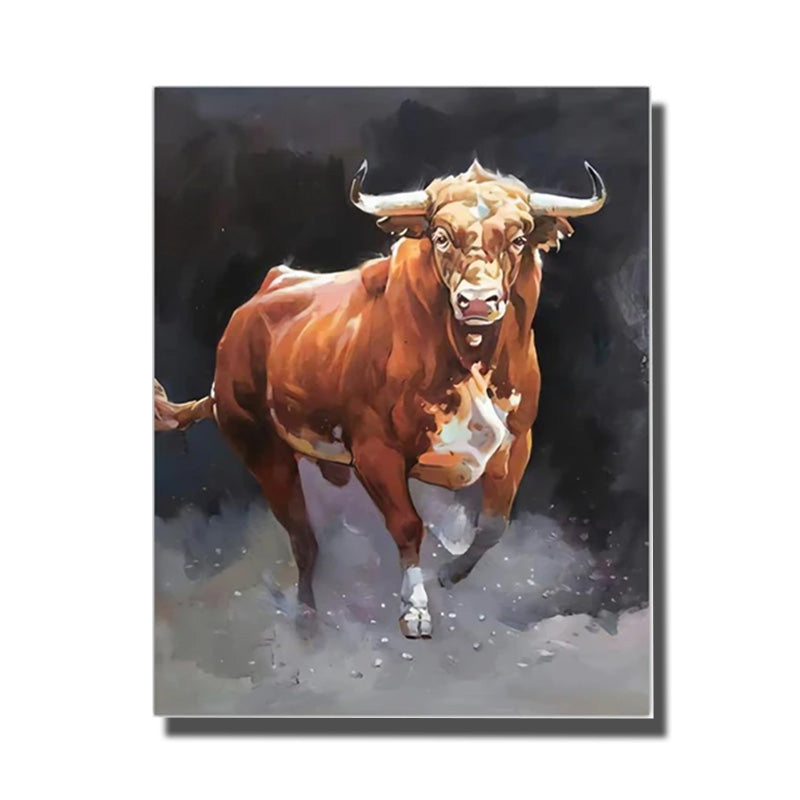 tableau avec taureau