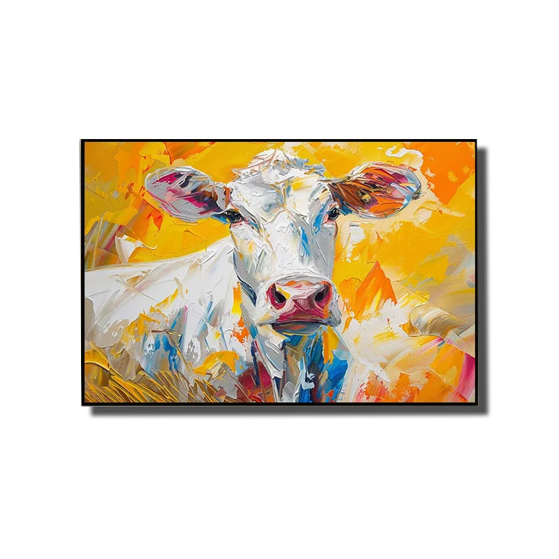 cadre vache colorée