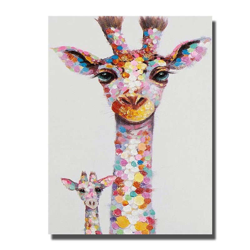 tableau tete de girafe