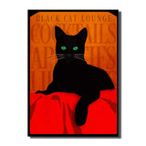 tableau de chat noir