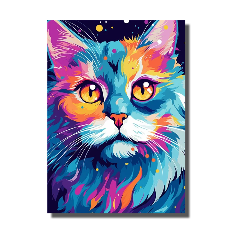 tableau chat pop art
