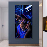 tableau décoratif singe en cadre