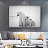 oeuvre d'art ours blanc