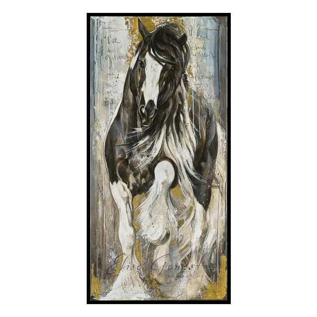 toile avec cheval