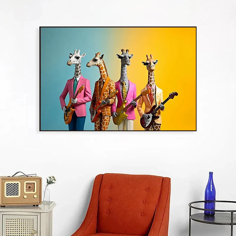 tableau girafe