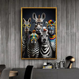 toile zebre coloré