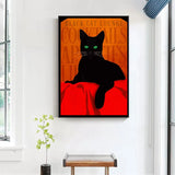 oeuvre d'art chat noir