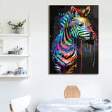 tableau zebre pop art