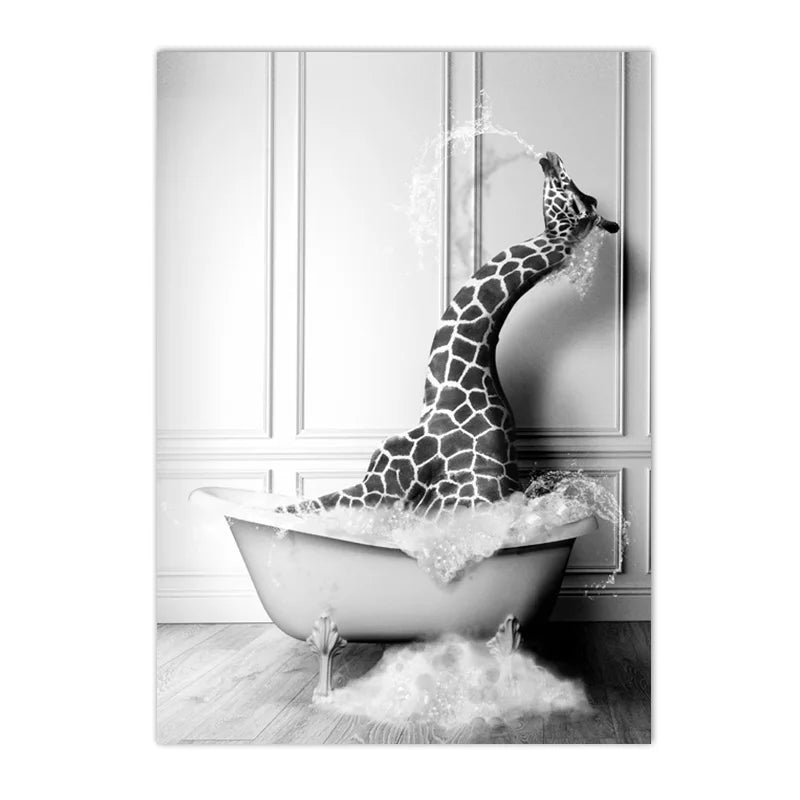 tableau deco girafe