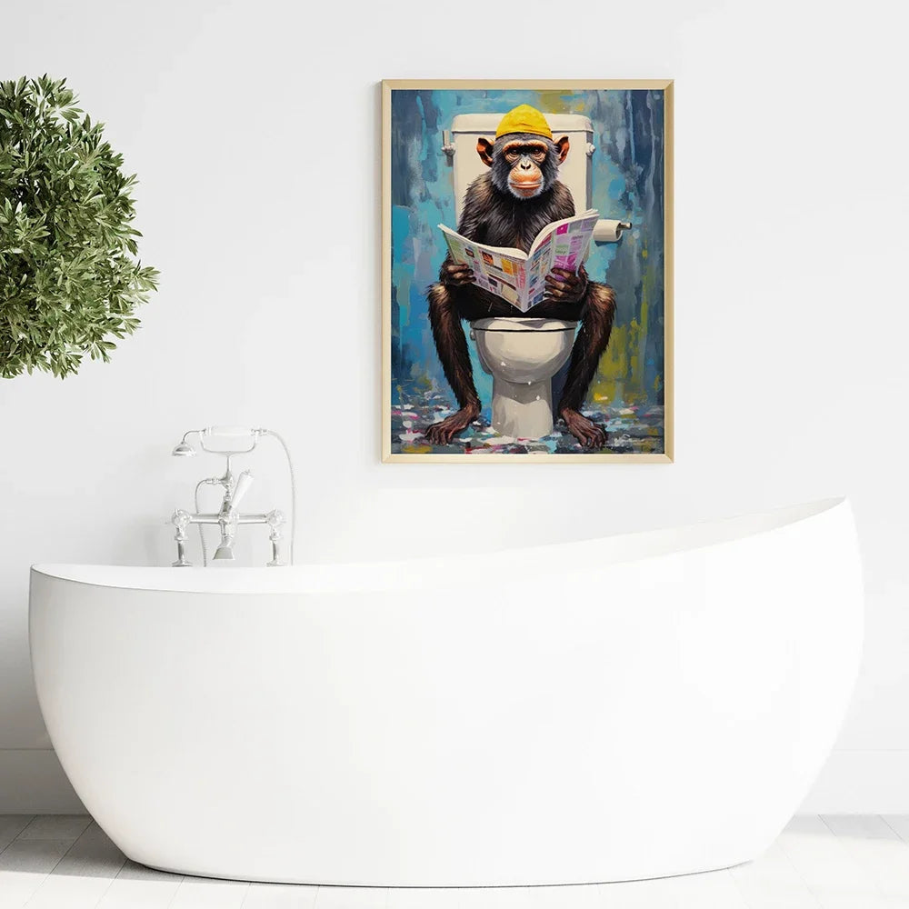 cadre deco singe