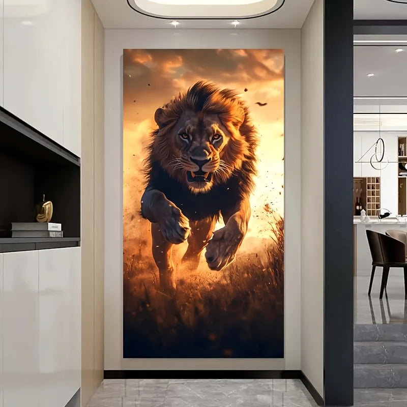 oeuvre d art lion