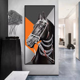 tableau cheval noir