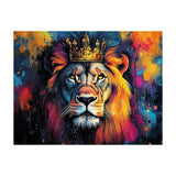 lion tableau couleur